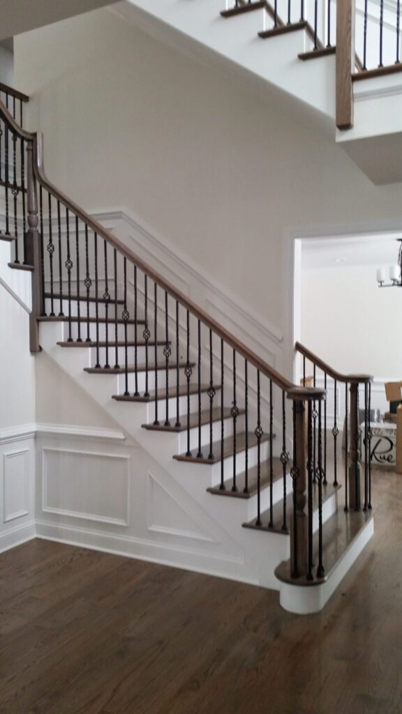 Simple traditional staircase with clean lines: Classic bucks county home in Blue Bell PA, photo 1 of 19
