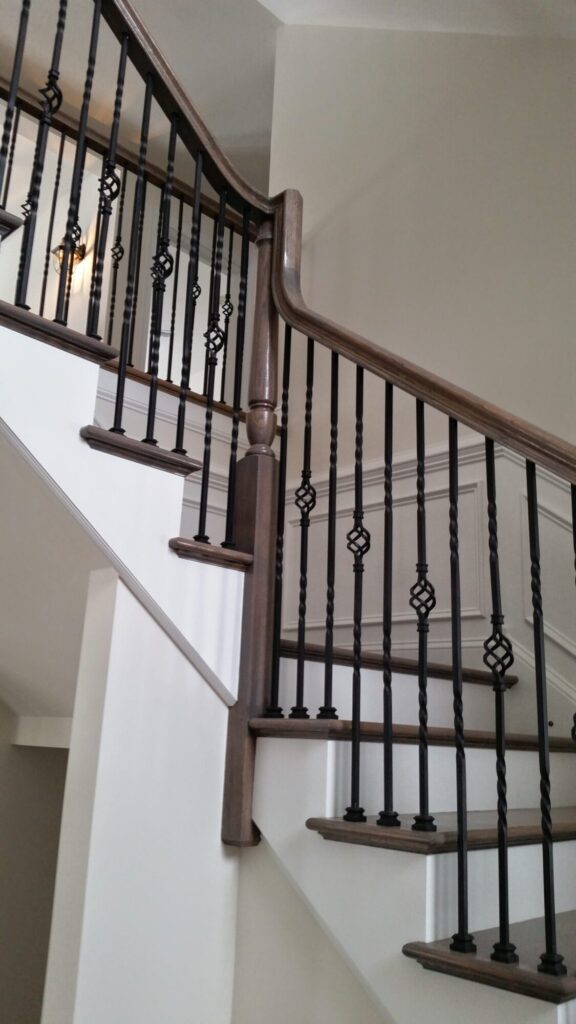 Simple traditional staircase with clean lines: Classic bucks county home in Blue Bell PA, photo 4 of 19