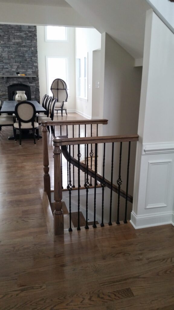 Simple traditional staircase with clean lines: Classic bucks county home in Blue Bell PA, photo 5 of 19