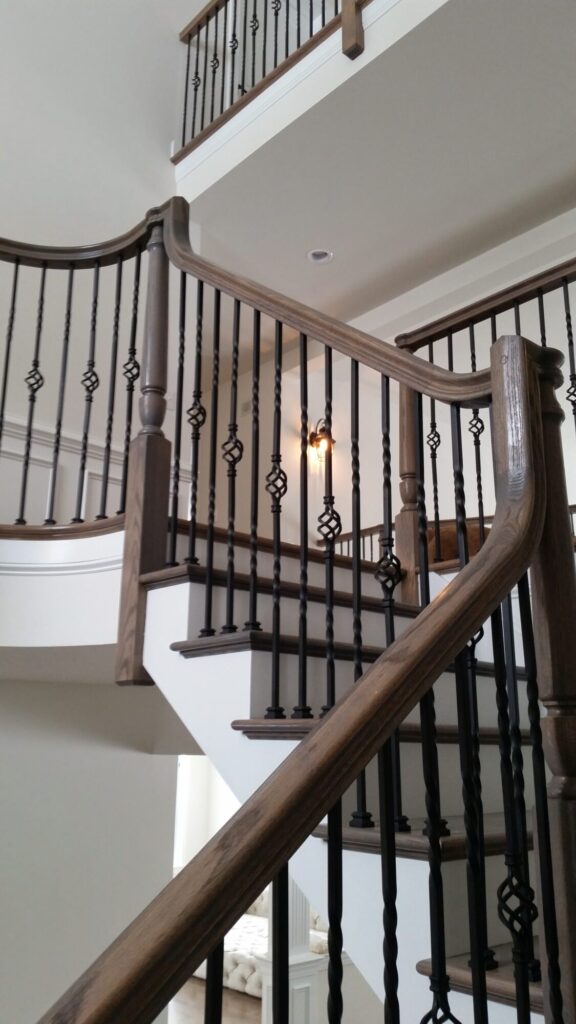 Simple traditional staircase with clean lines: Classic bucks county home in Blue Bell PA, photo 6 of 19