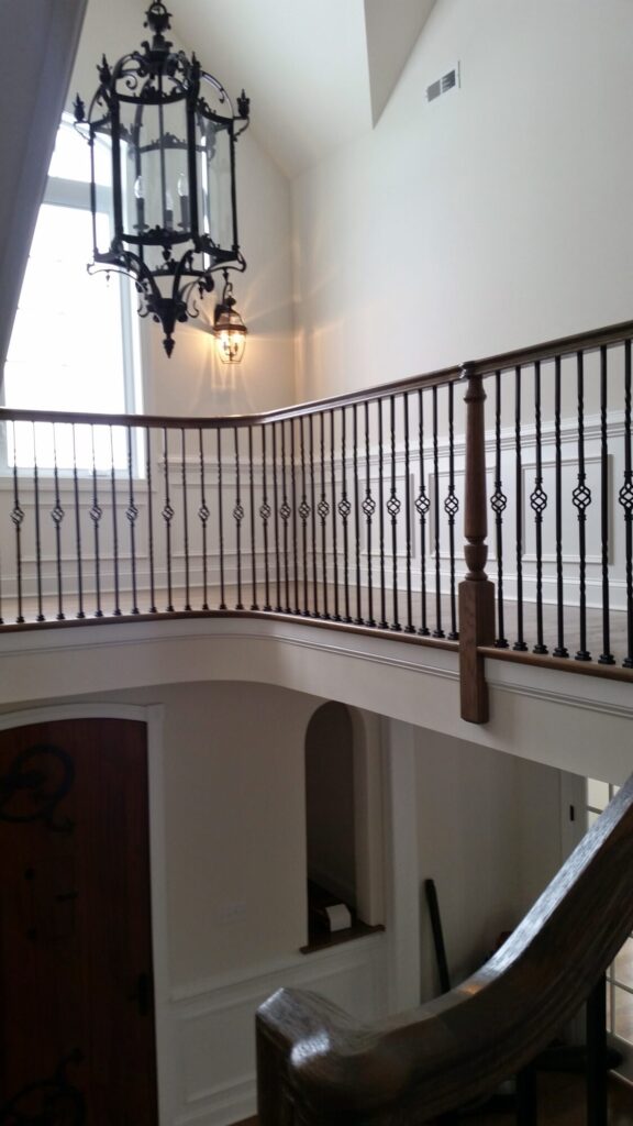 Simple traditional staircase with clean lines: Classic bucks county home in Blue Bell PA, photo 7 of 19