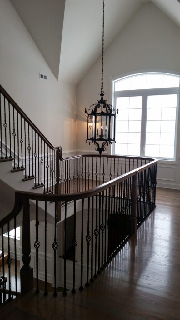 Simple traditional staircase with clean lines: Classic bucks county home in Blue Bell PA, photo 8 of 19