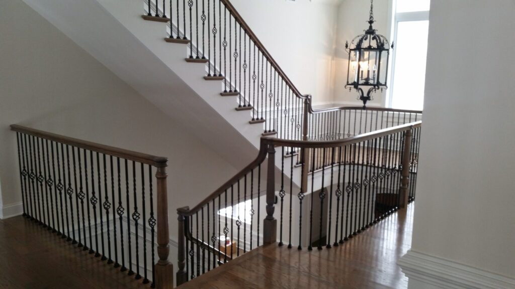 Simple traditional staircase with clean lines: Classic bucks county home in Blue Bell PA, photo 9 of 19