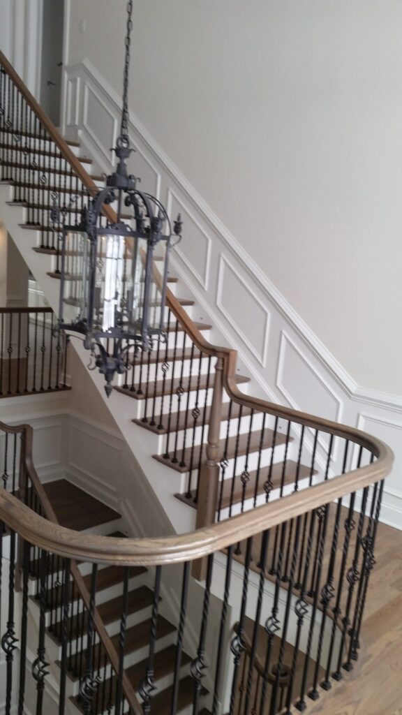 Simple traditional staircase with clean lines: Classic bucks county home in Blue Bell PA, photo 11 of 19
