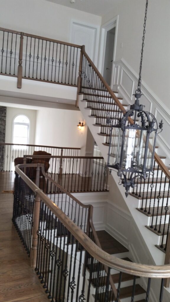 Simple traditional staircase with clean lines: Classic bucks county home in Blue Bell PA, photo 12 of 19