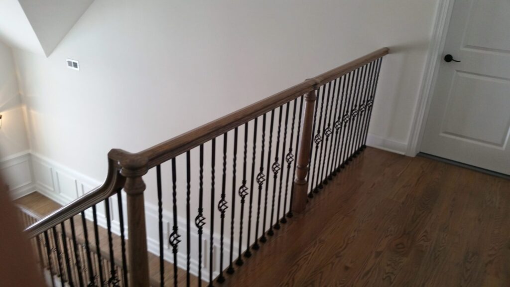 Simple traditional staircase with clean lines: Classic bucks county home in Blue Bell PA, photo 13 of 19