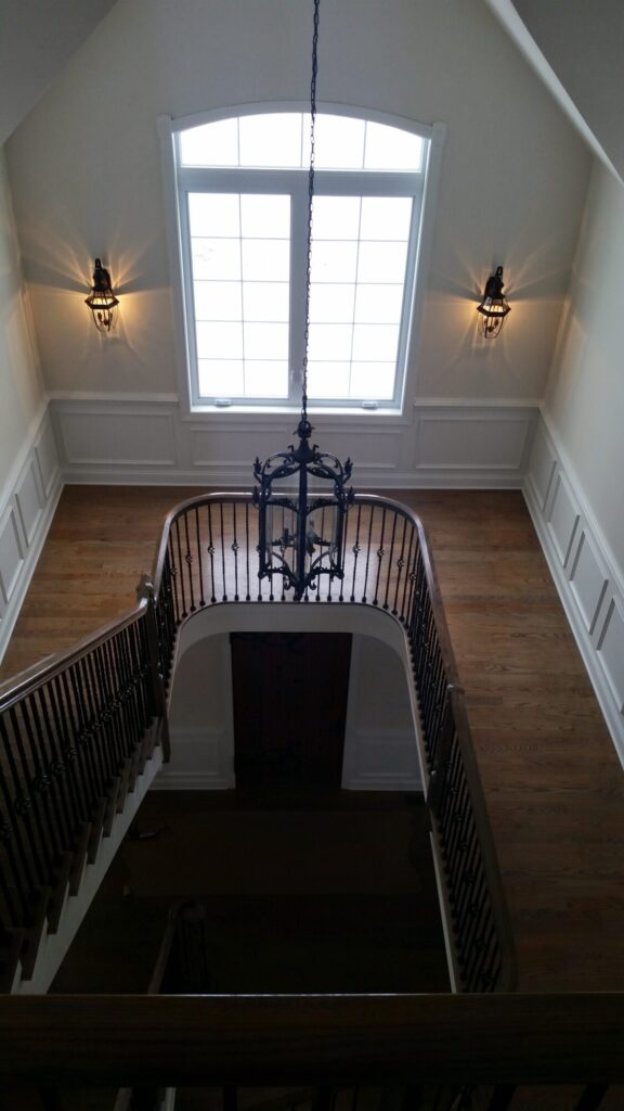 Simple traditional staircase with clean lines: Classic bucks county home in Blue Bell PA, photo 14 of 19
