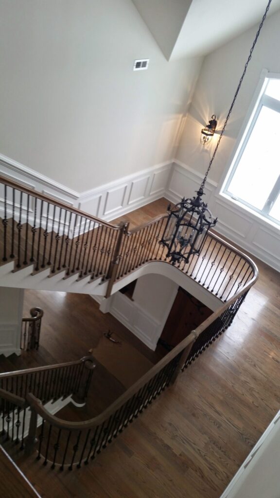 Simple traditional staircase with clean lines: Classic bucks county home in Blue Bell PA, photo 15 of 19