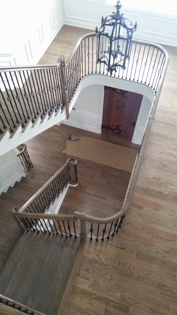 Simple traditional staircase with clean lines: Classic bucks county home in Blue Bell PA, photo 18 of 19