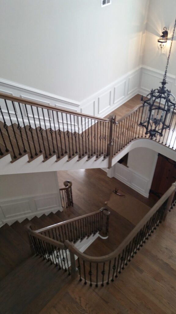 Simple traditional staircase with clean lines: Classic bucks county home in Blue Bell PA, photo 19 of 19