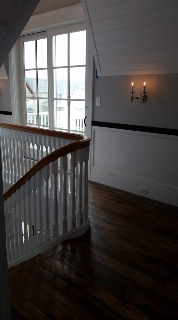 Custom hand carved tangent rails with closed stringer, photo 4 of 27